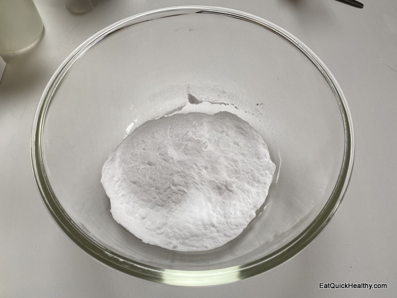 citric acid and baking soda in a bowl